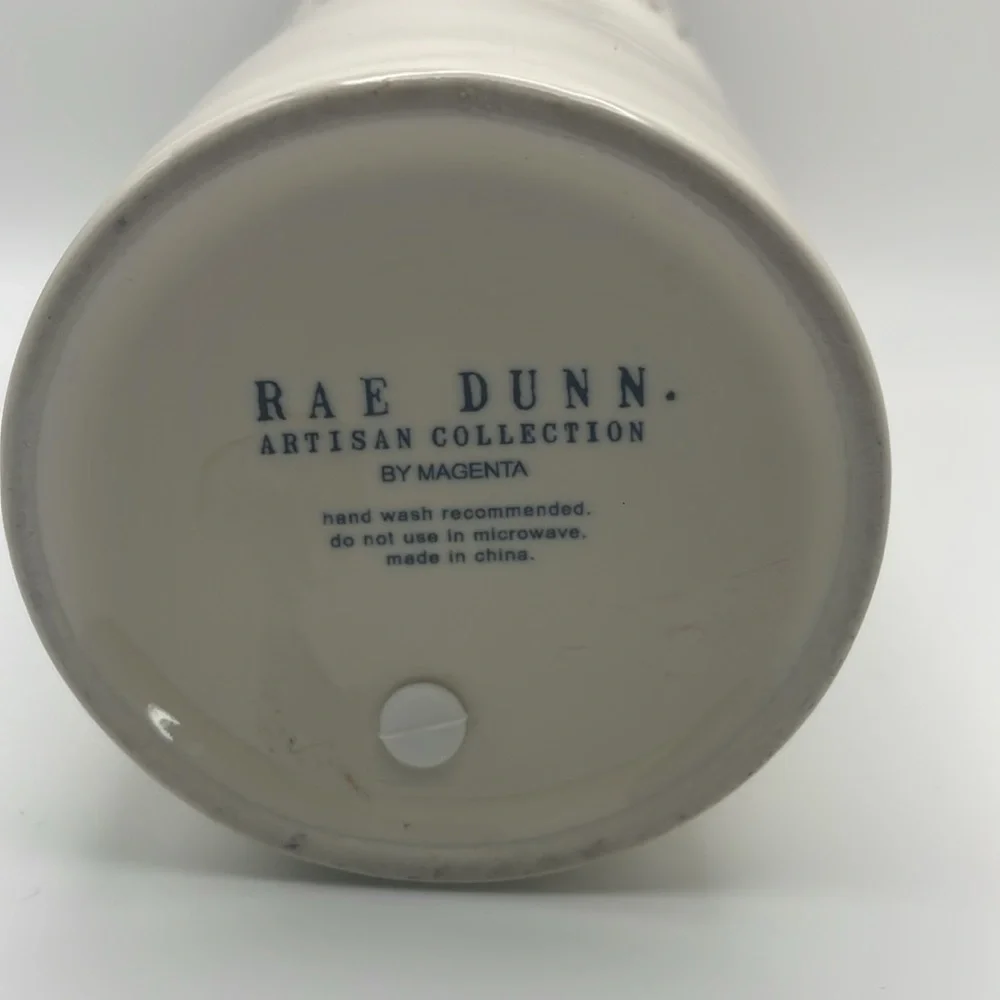 Rae Dunn - Weekday - Long Porcelain container/vase